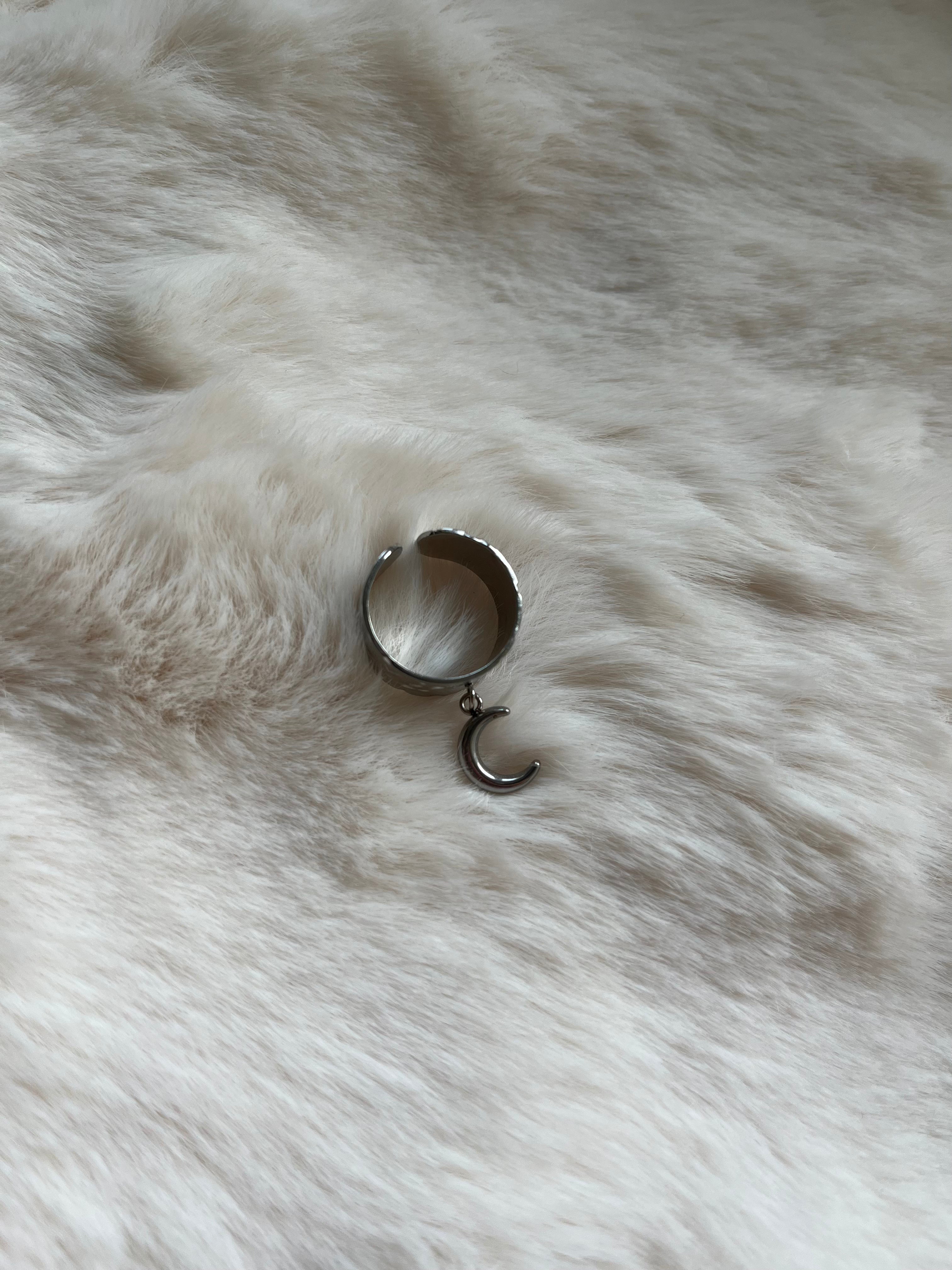 Bague Elio argentée acier inoxydable